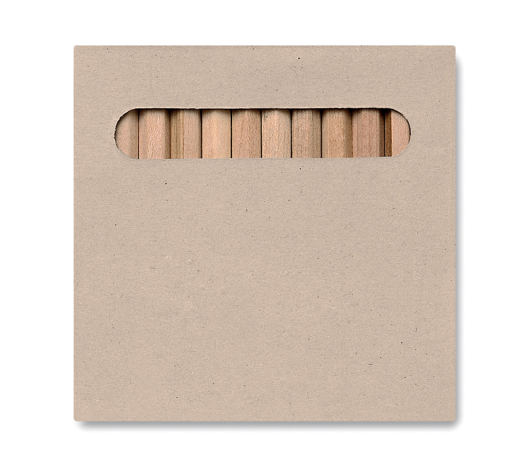 ARCOLOR 12 Coloured Pencils Set Natural Wood