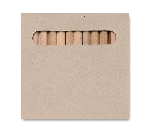 ARCOLOR 12 Coloured Pencils Set Natural Wood