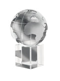 MUNDI Crystal Globe Glass Desk Paperweight