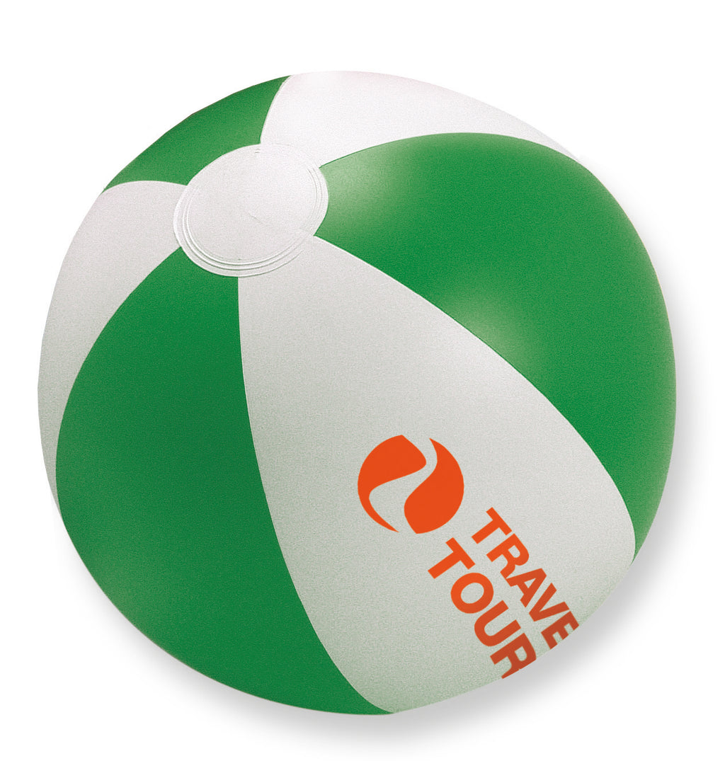 Playtime Inflatable Beach Ball with Coloured Stripes