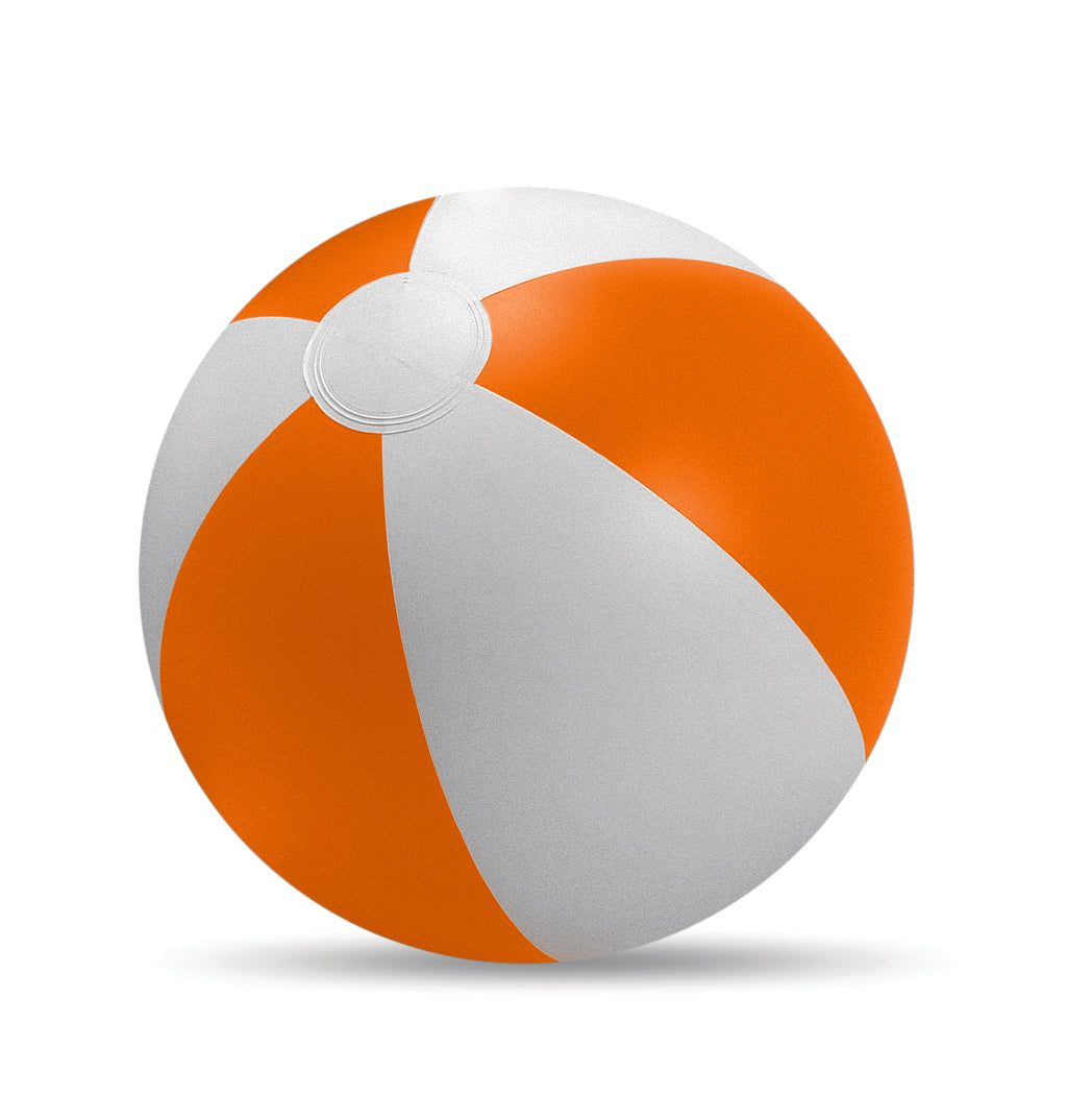 Playtime Inflatable Beach Ball with Coloured Stripes
