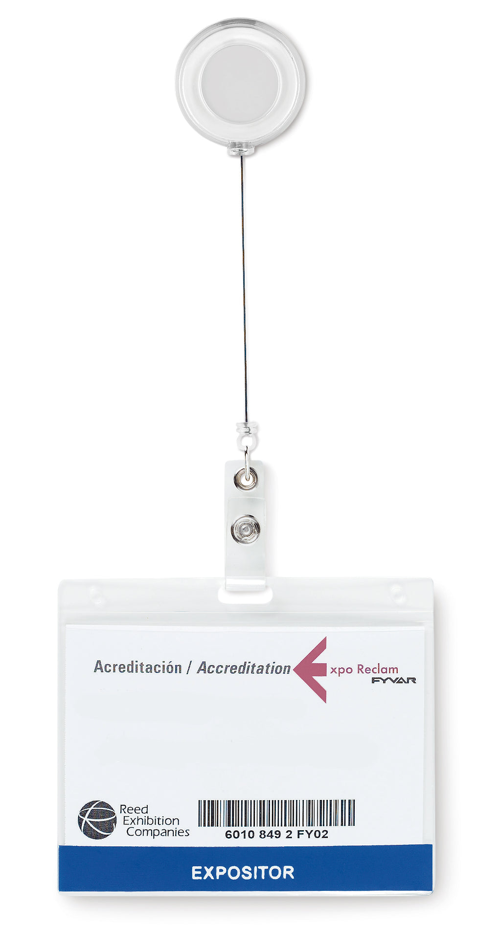 LADES Metallic Clip Badge Holder with Branding