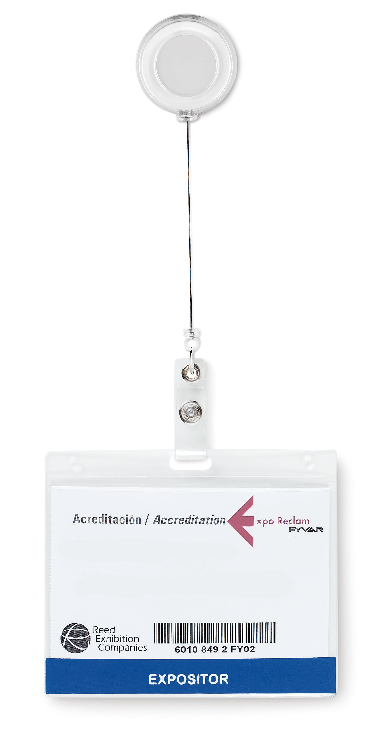 LADES Metallic Clip Badge Holder with Branding