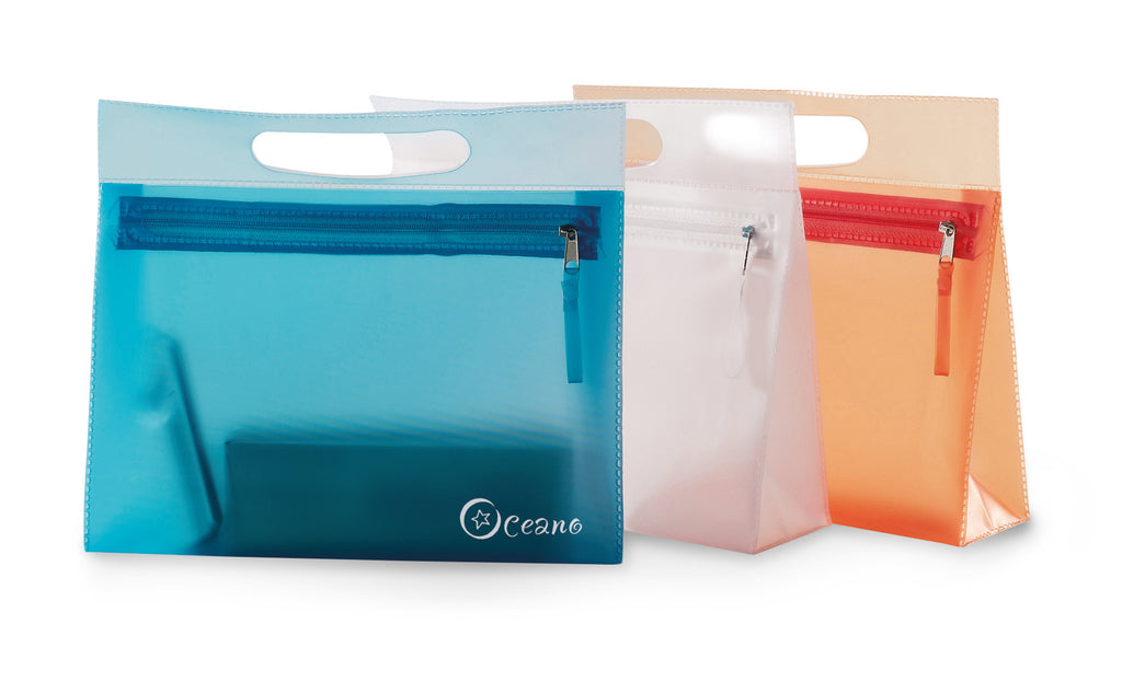 Moonlight Transparent PVC Cosmetic Pouch with Zipper
