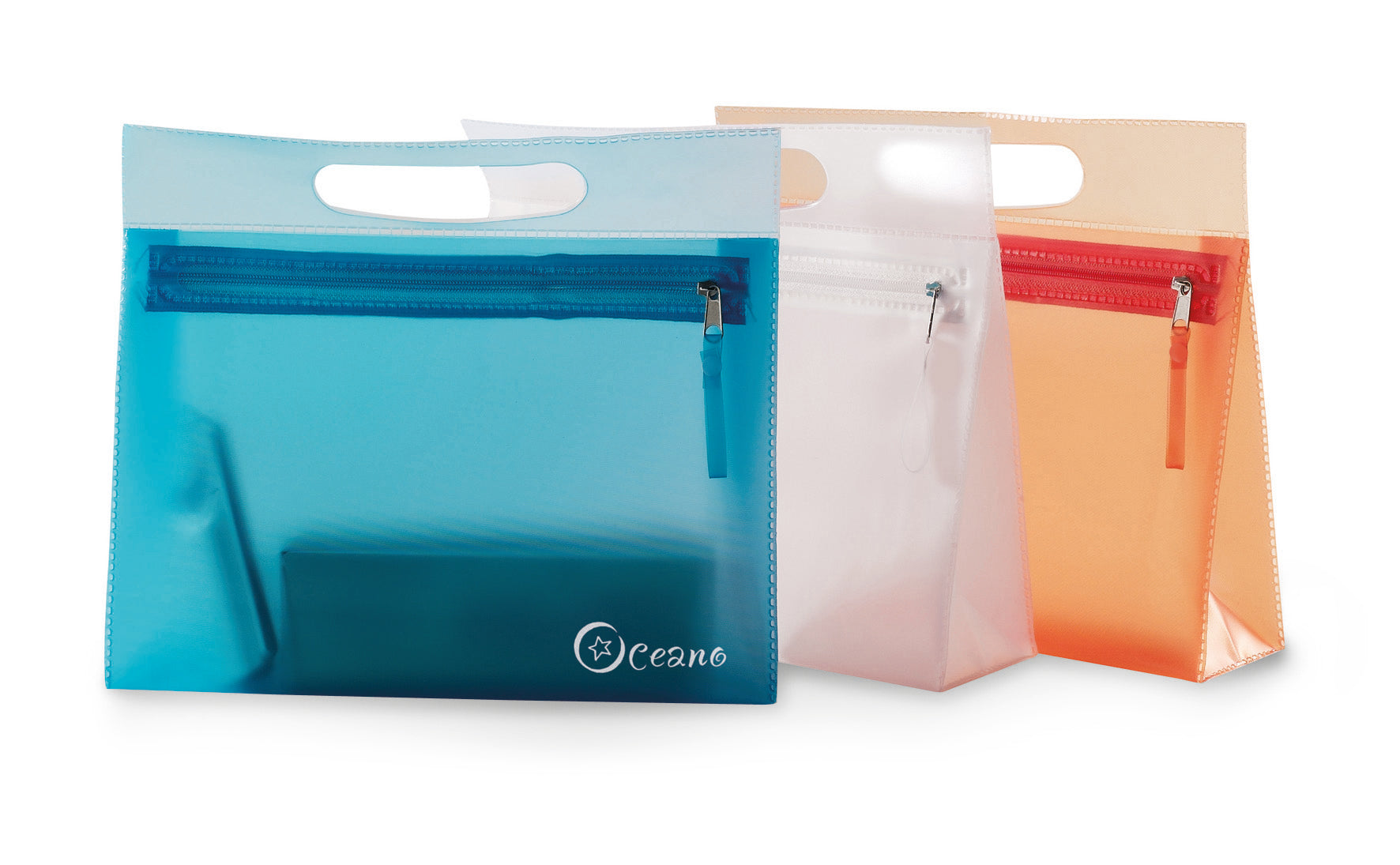 Moonlight Transparent PVC Cosmetic Pouch with Zipper
