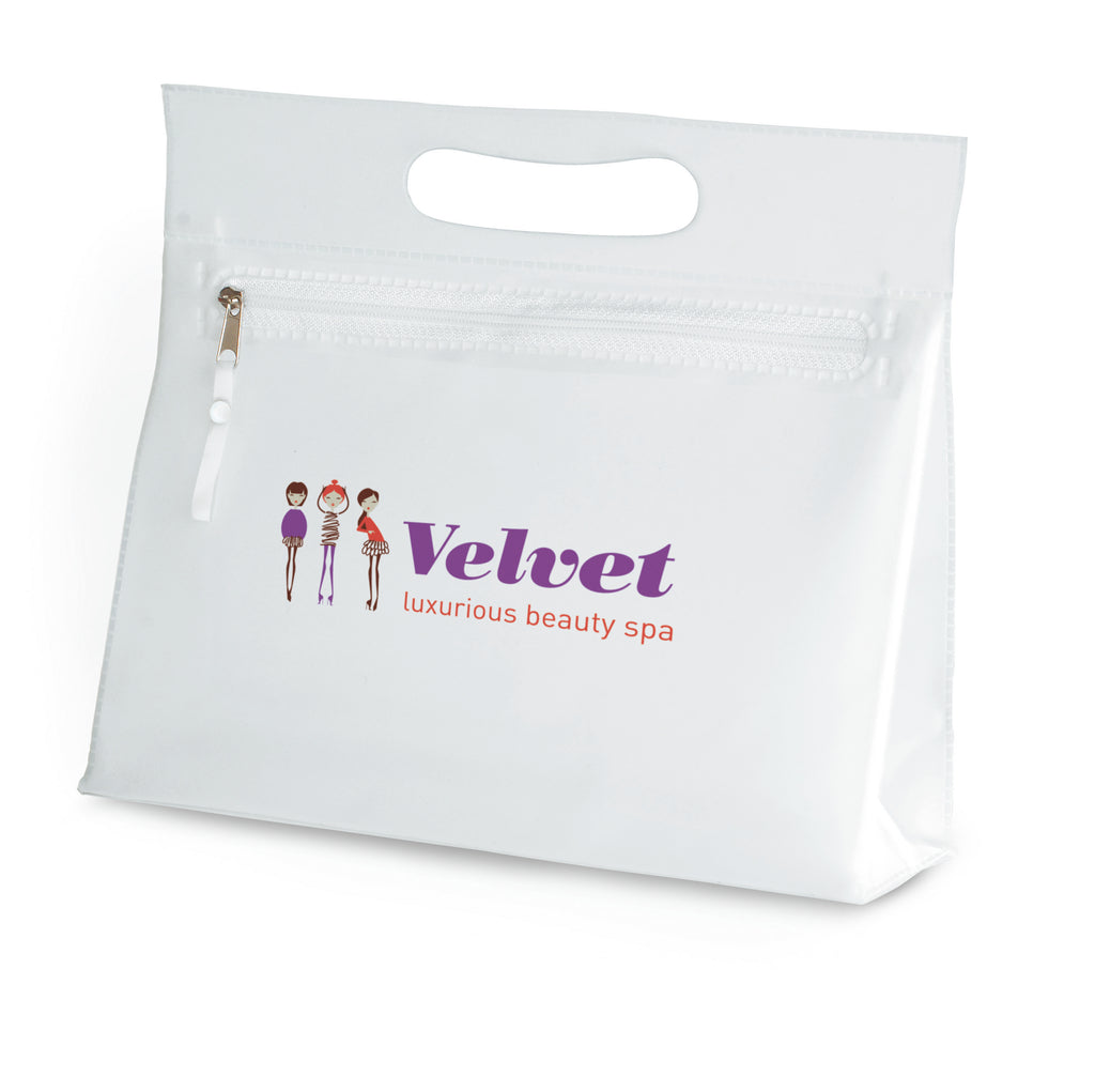 Moonlight Transparent PVC Cosmetic Pouch with Zipper