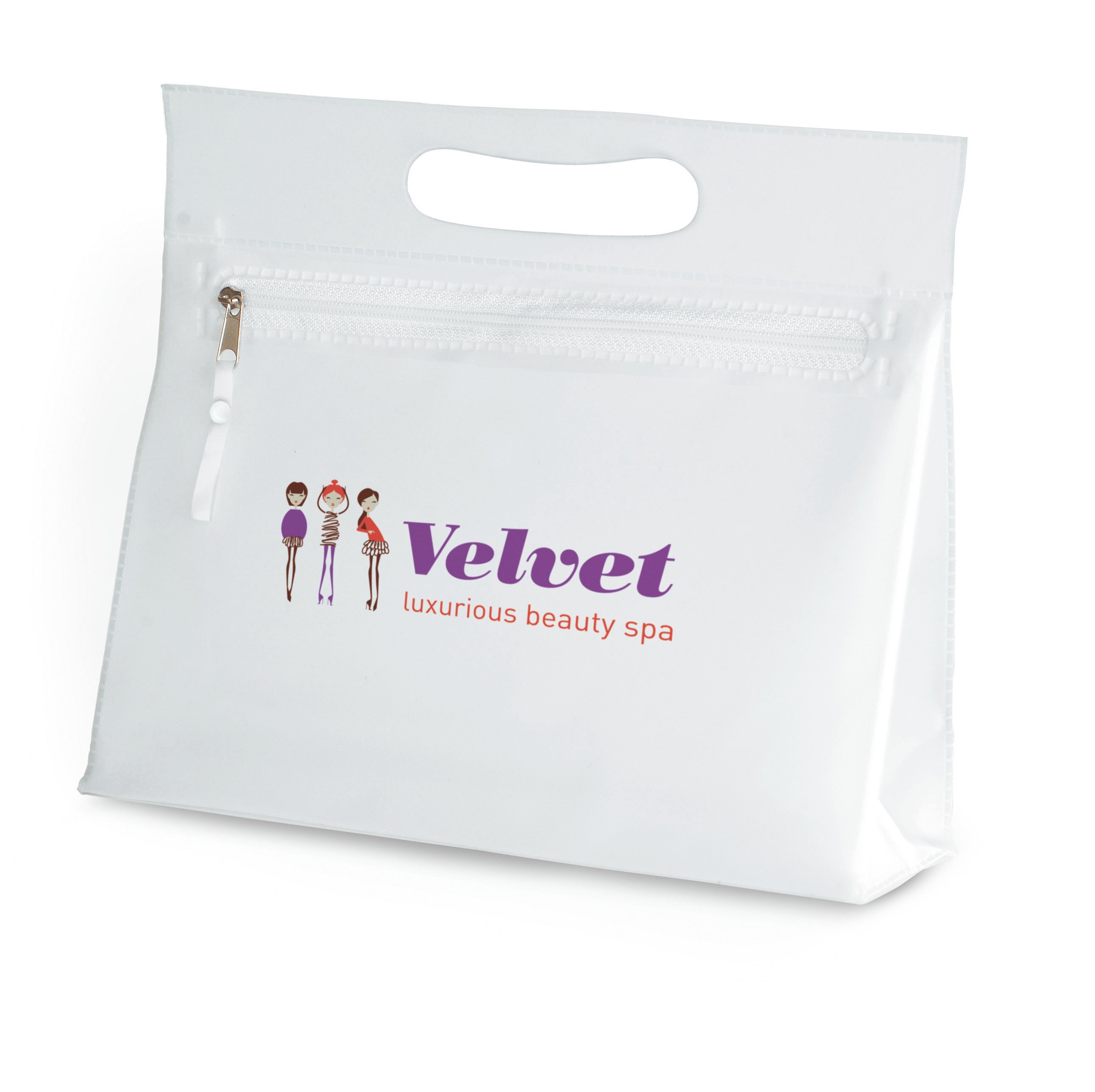 Moonlight Transparent PVC Cosmetic Pouch with Zipper