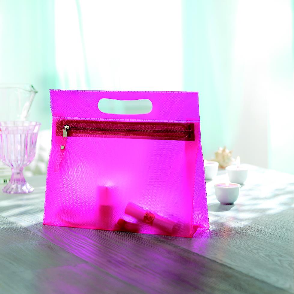Moonlight Transparent PVC Cosmetic Pouch with Zipper