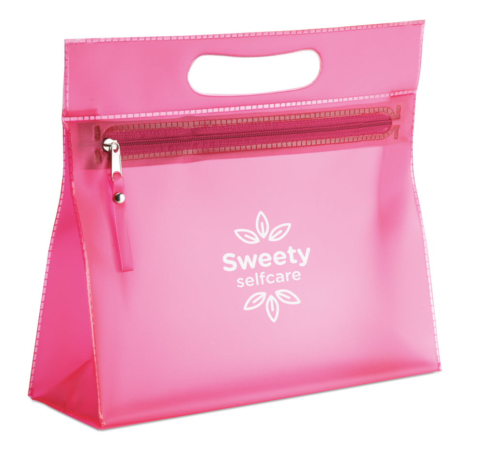 Moonlight Transparent PVC Cosmetic Pouch with Zipper
