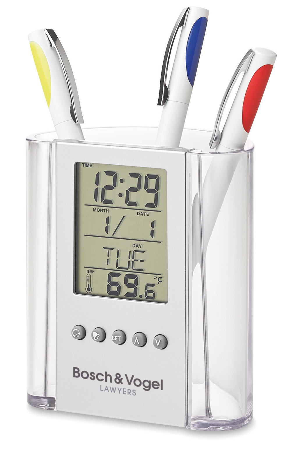 PRODIGY Multifunctional Desk Pen Holder with Calendar