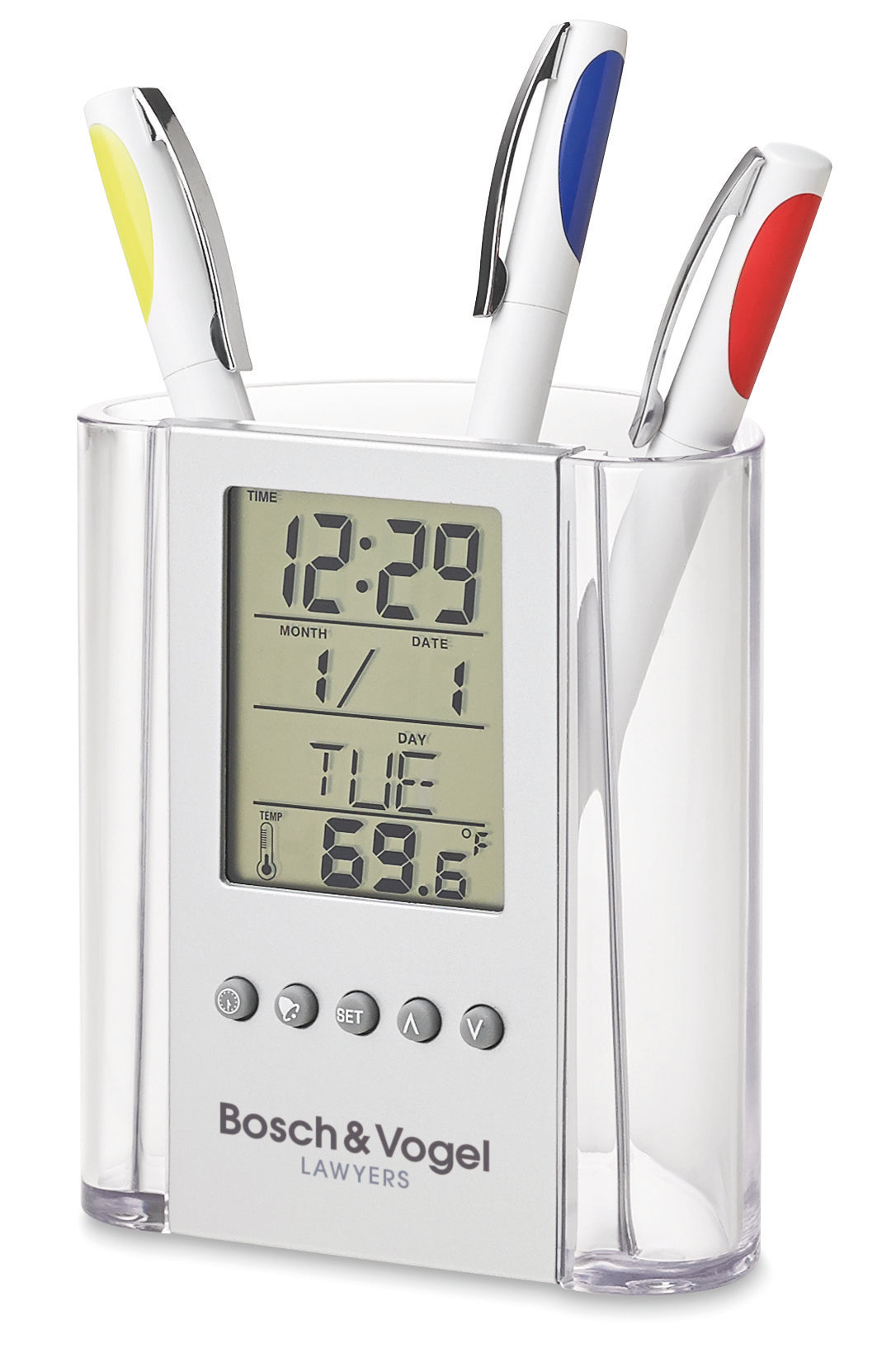 PRODIGY Multifunctional Desk Pen Holder with Calendar
