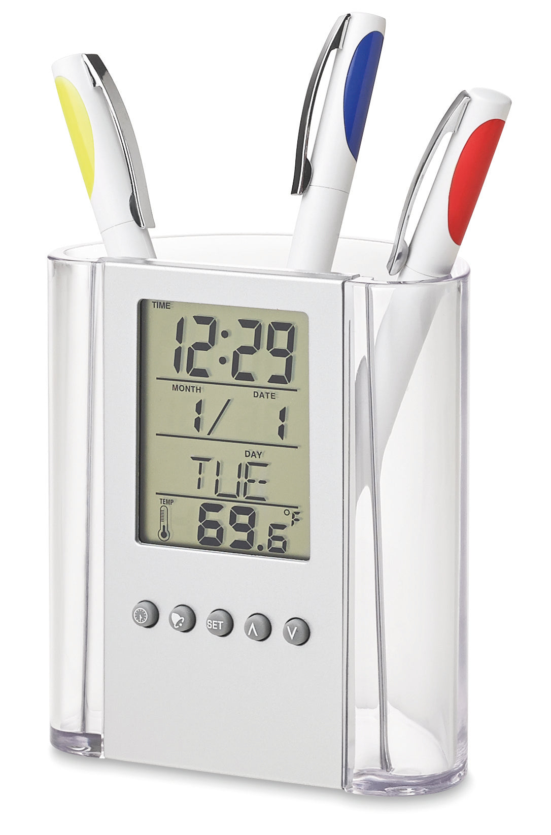 PRODIGY Multifunctional Desk Pen Holder with Calendar