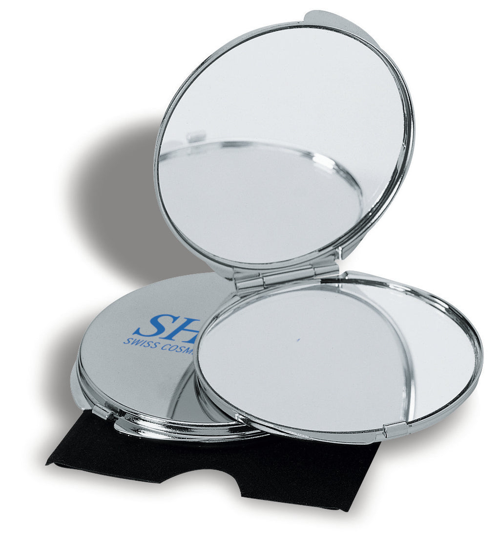 Guapas Chrome Compact Mirror with Magnification
