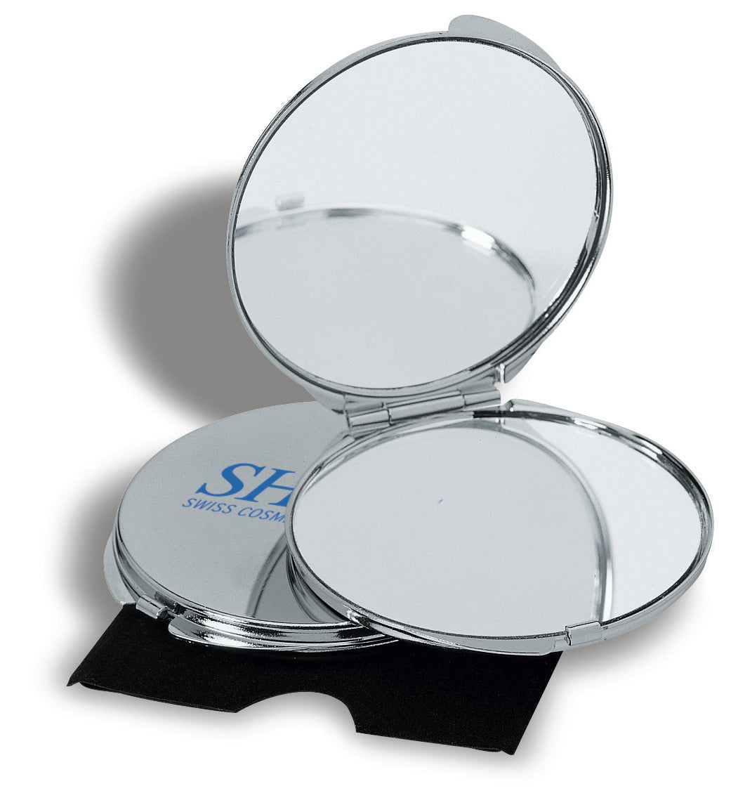 Guapas Chrome Compact Mirror with Magnification