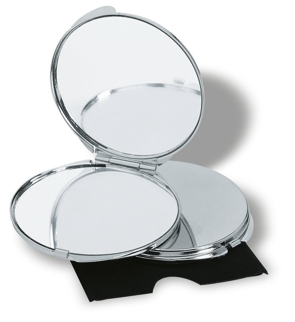 Guapas Chrome Compact Mirror with Magnification