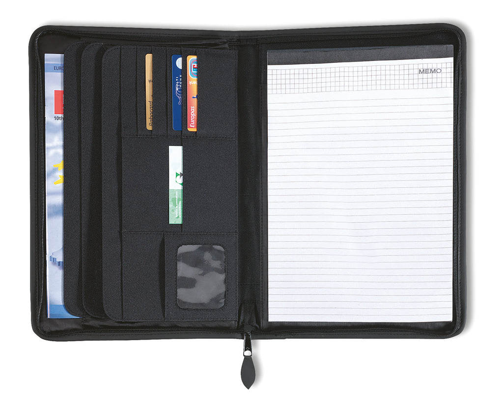 PRIME A4 Zipped Conference Folder with Notepad