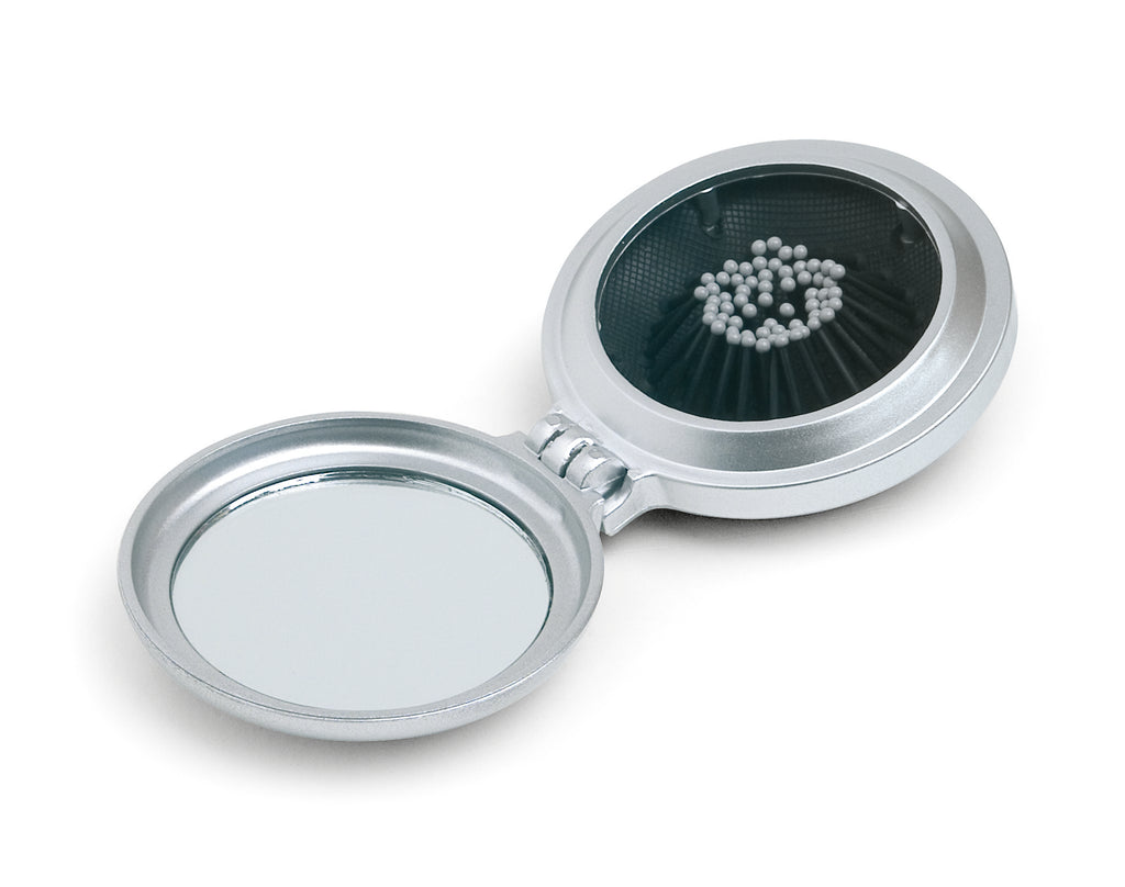 B Beauty Compact Foldable Hair Brush and Mirror