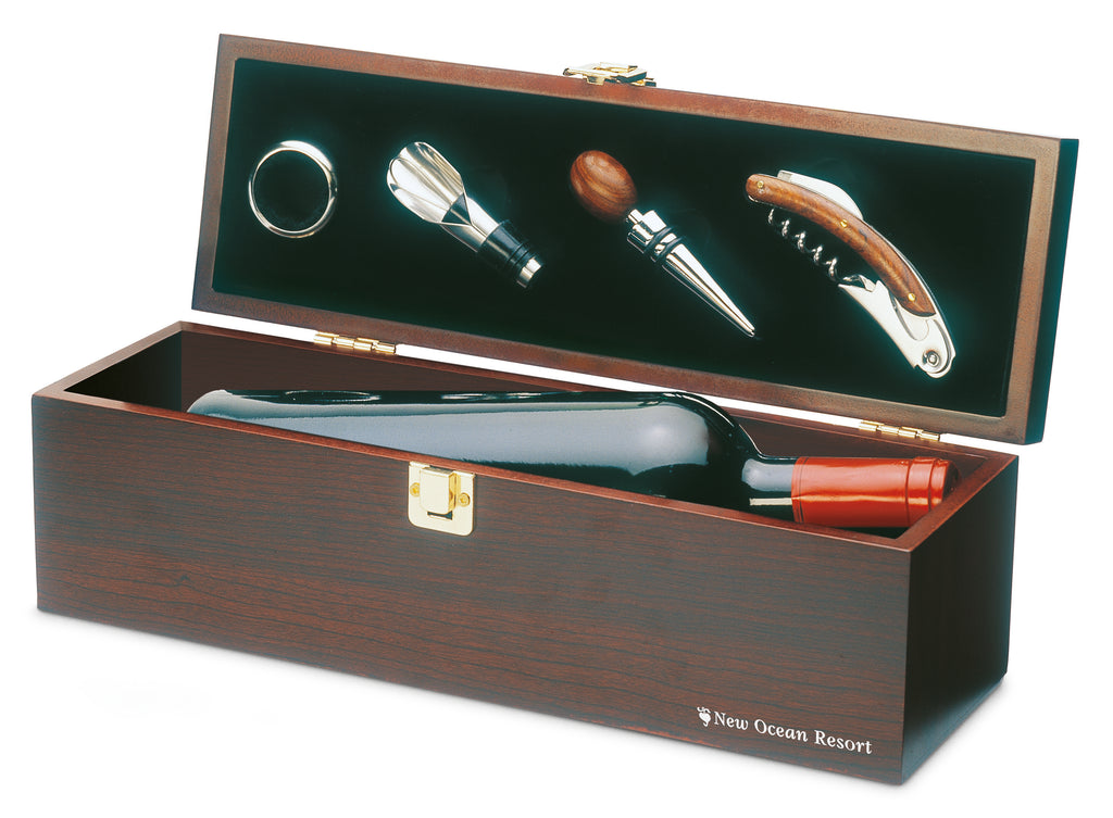 Costieres Wine Gift Set in Wooden Box