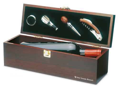 Costieres Wine Gift Set in Wooden Box