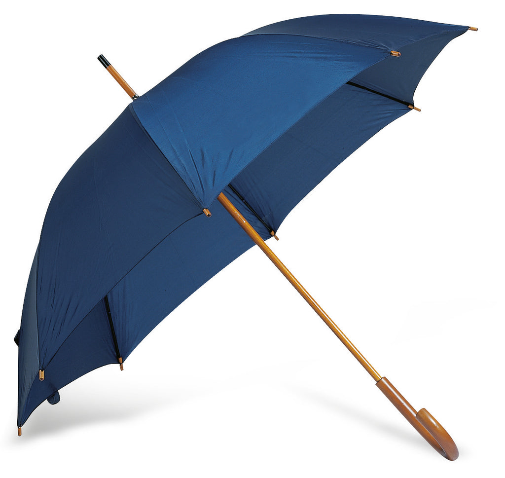 CUMULI 23 Inch Auto Open Wooden Umbrella