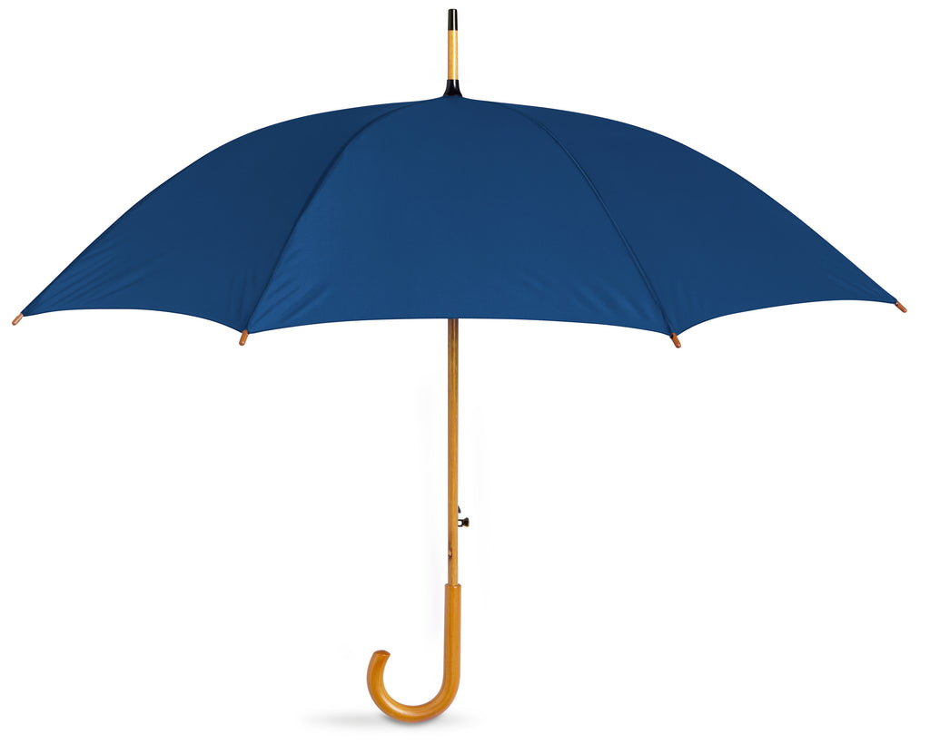 CUMULI 23 Inch Auto Open Wooden Umbrella