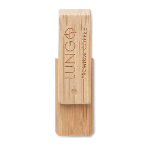 Bamboo USB Flash Drive 16GB with Protective Cover