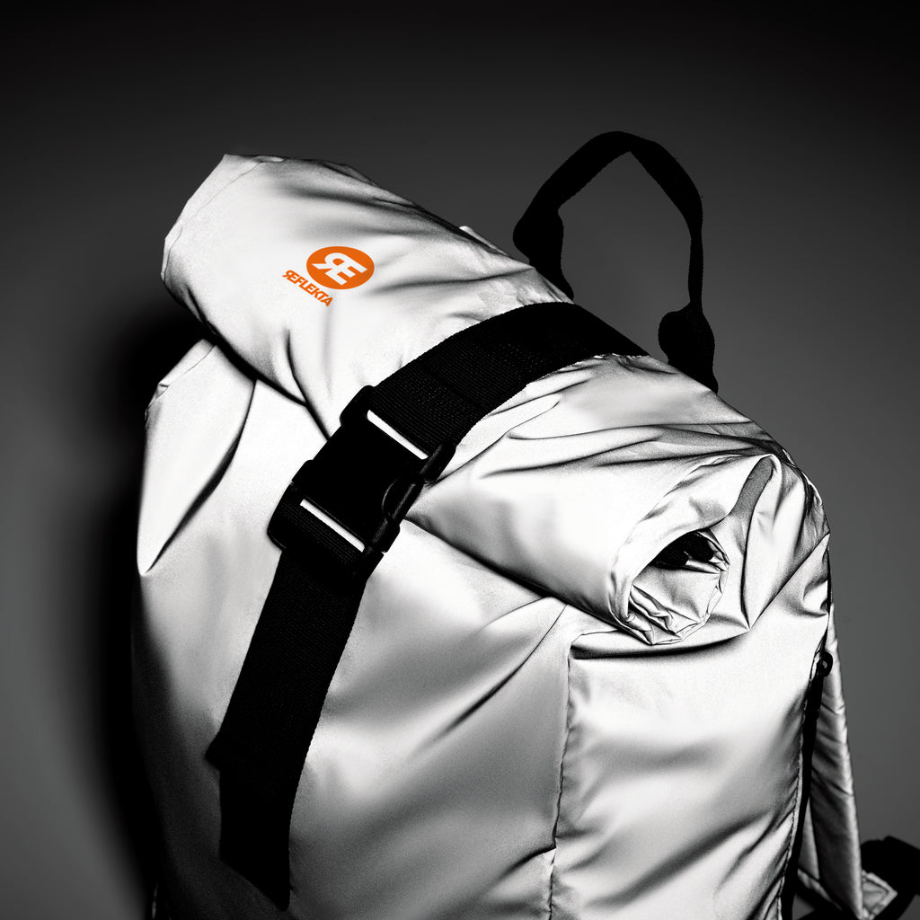 Bright Rollpack 15-Inch Reflective Laptop Backpack