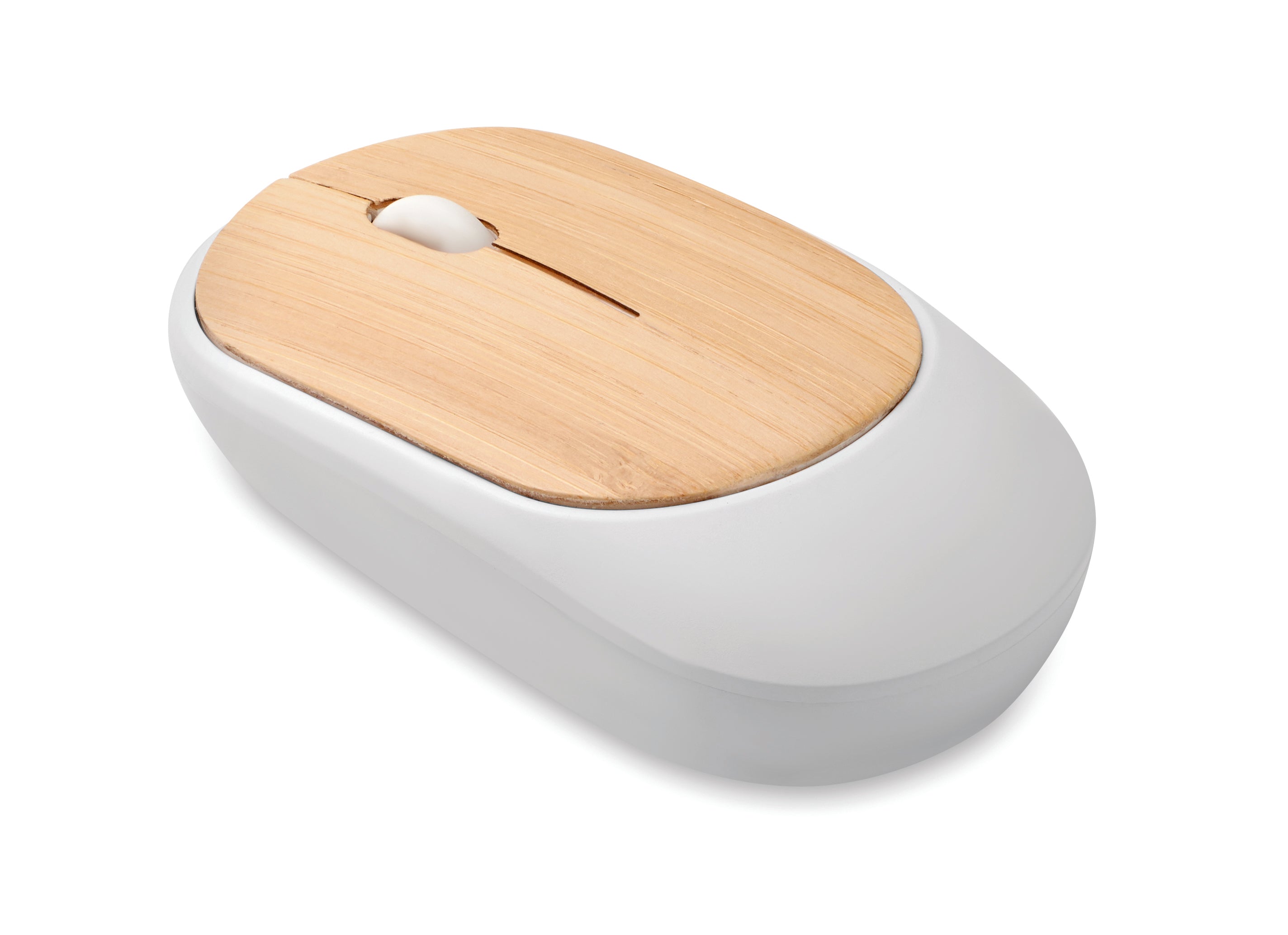 Curvy Bam Wireless Mouse in Bamboo