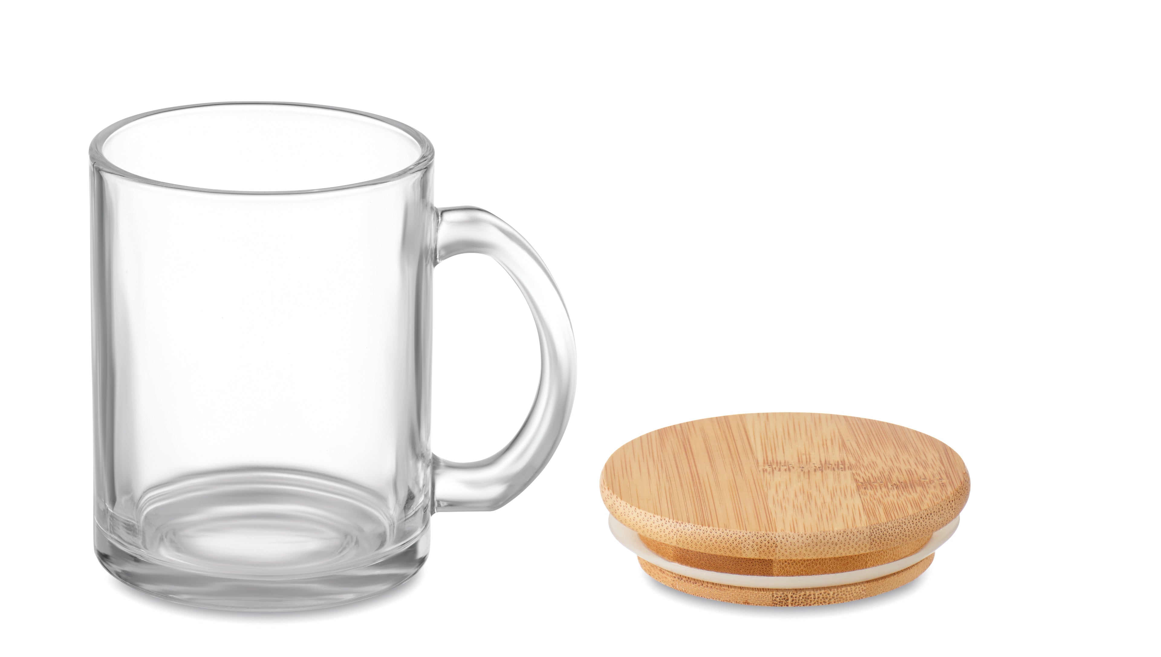 Celestial Recycled Glass Mug with Bamboo Lid