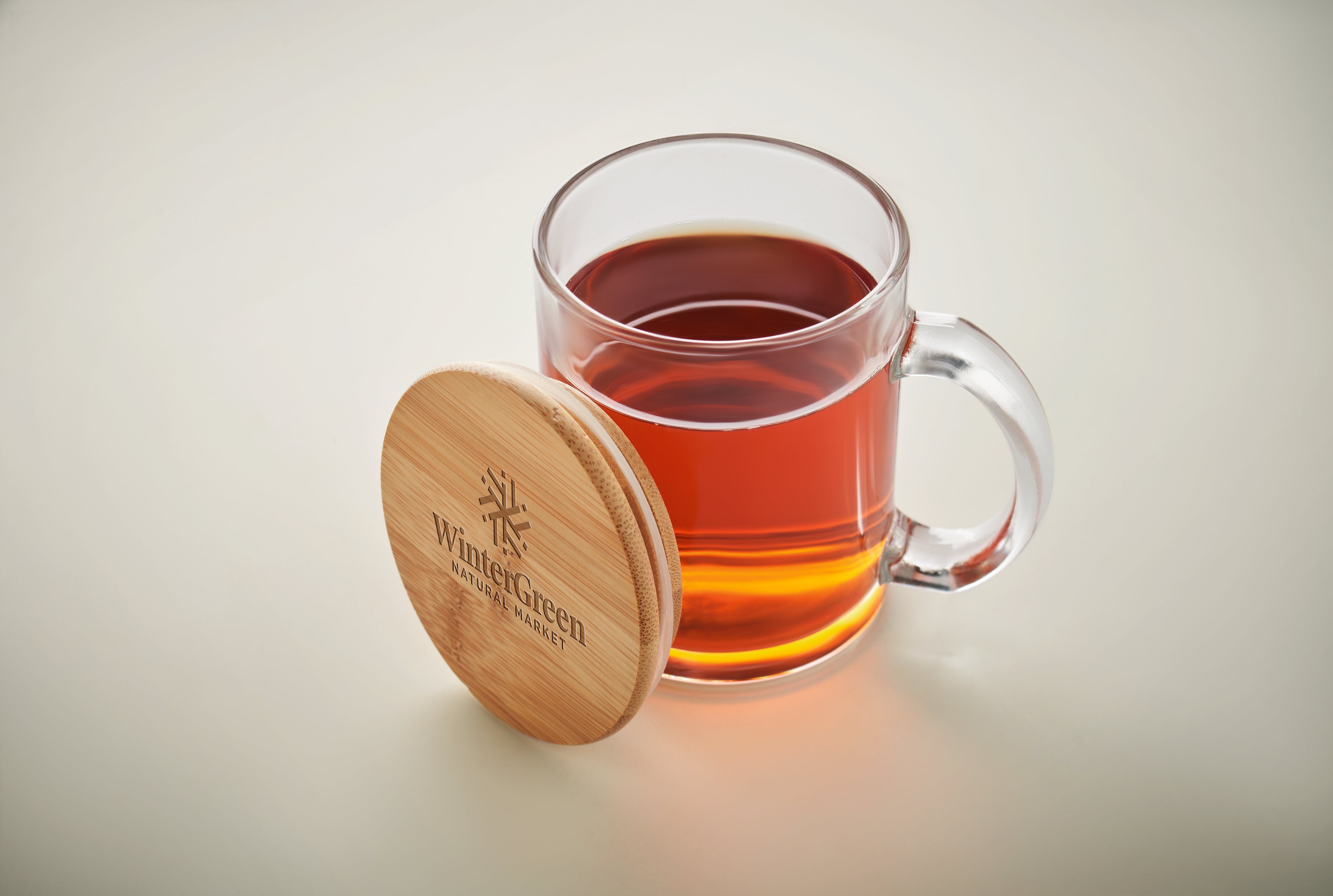 Celestial Recycled Glass Mug with Bamboo Lid