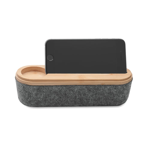Mile RPET Felt Pencil Case with Bamboo Lid
