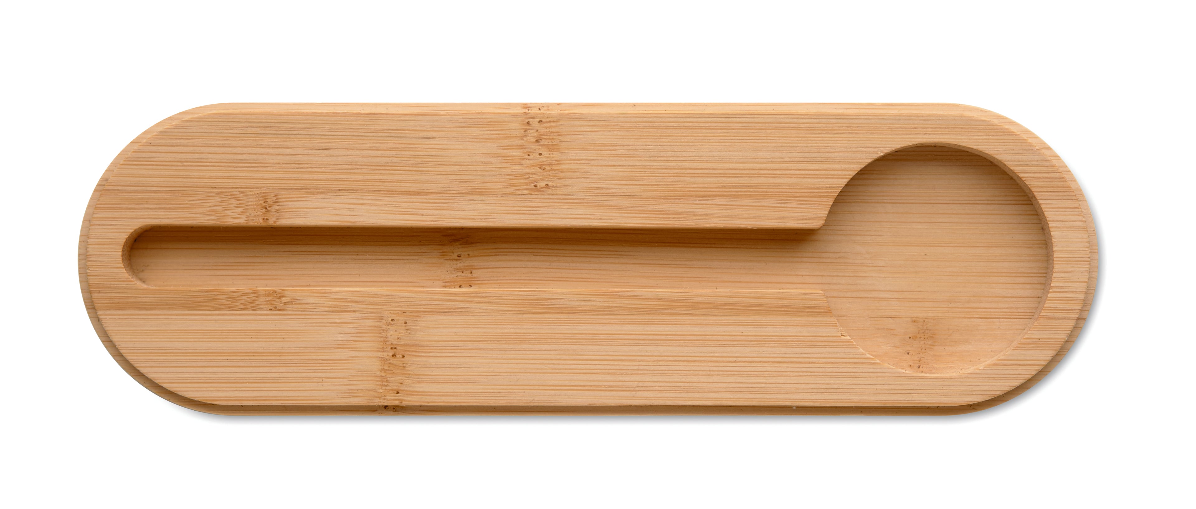 Mile RPET Felt Pencil Case with Bamboo Lid