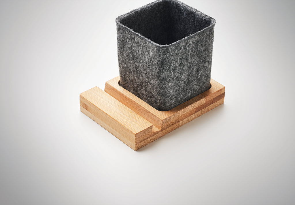 Orostan RPET Felt Desk Organiser with Phone Stand