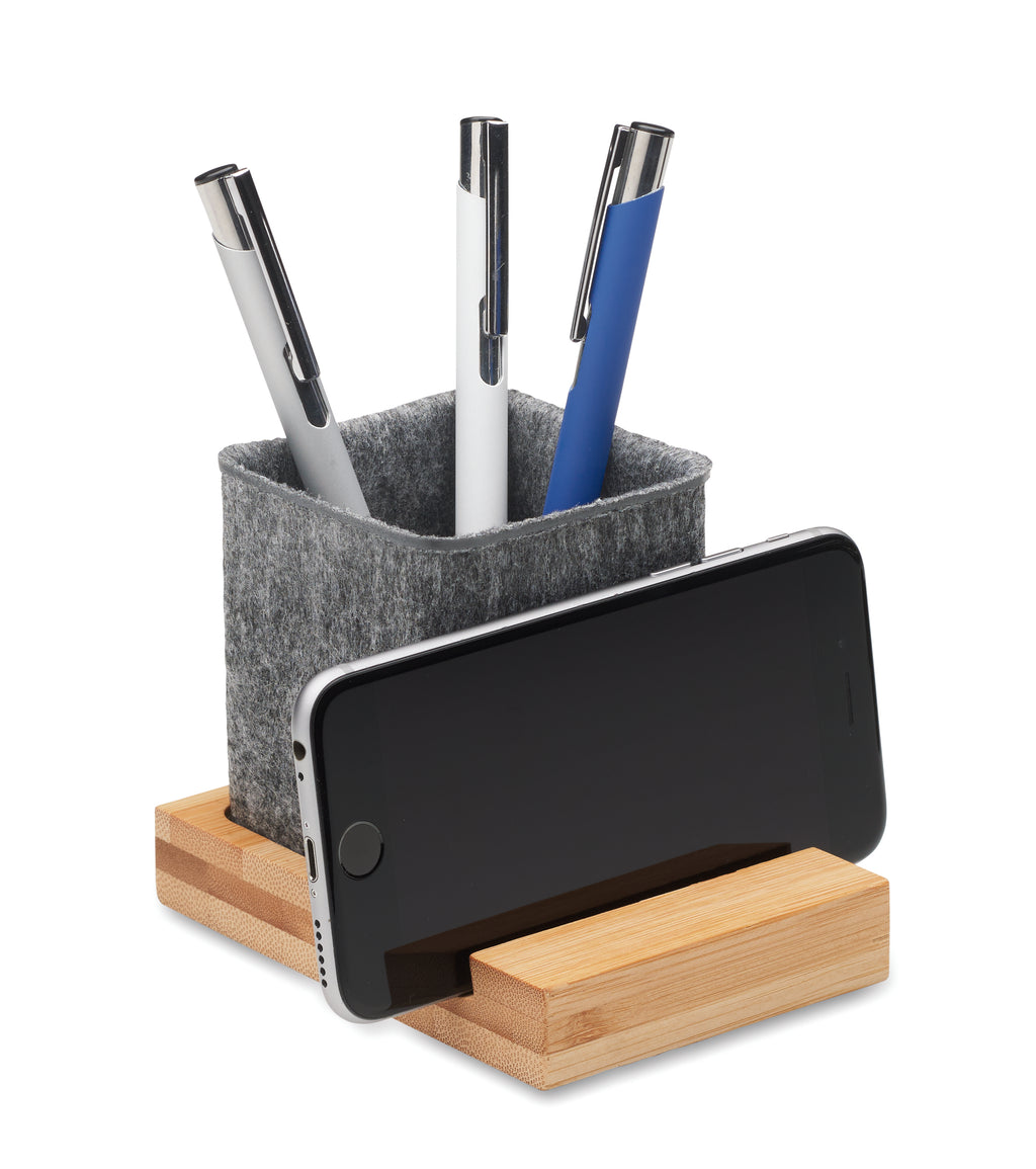 Orostan RPET Felt Desk Organiser with Phone Stand