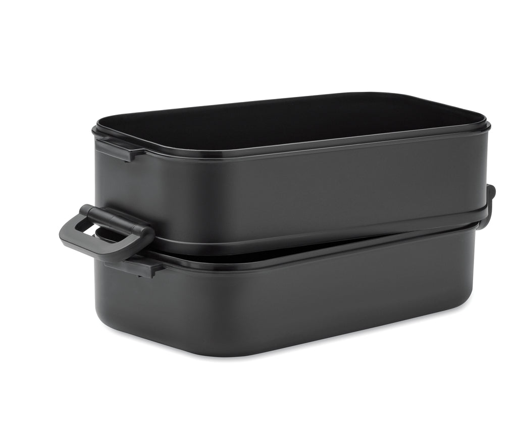 IDOLUNCH Two-Tier PP Lunch Box with Divider