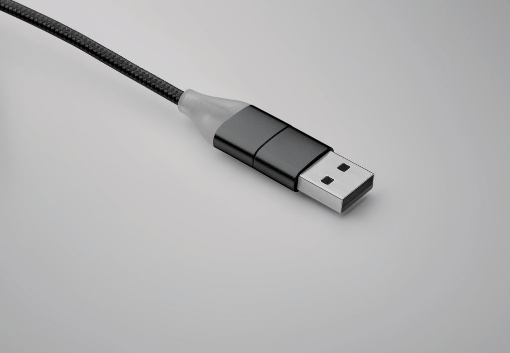 BLUE 4-in-1 Type-C Charging Cable Keyring