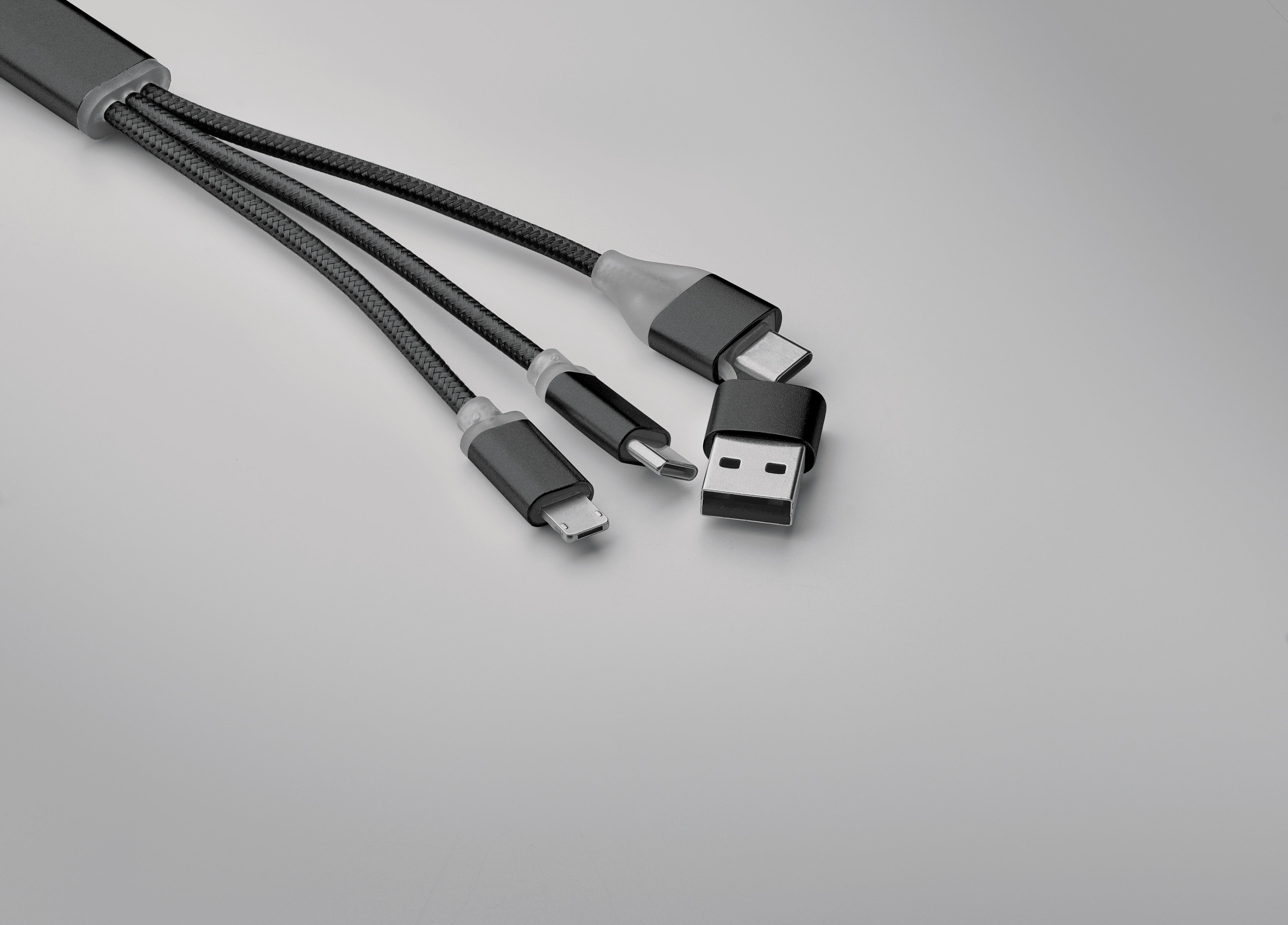 BLUE 4-in-1 Type-C Charging Cable Keyring