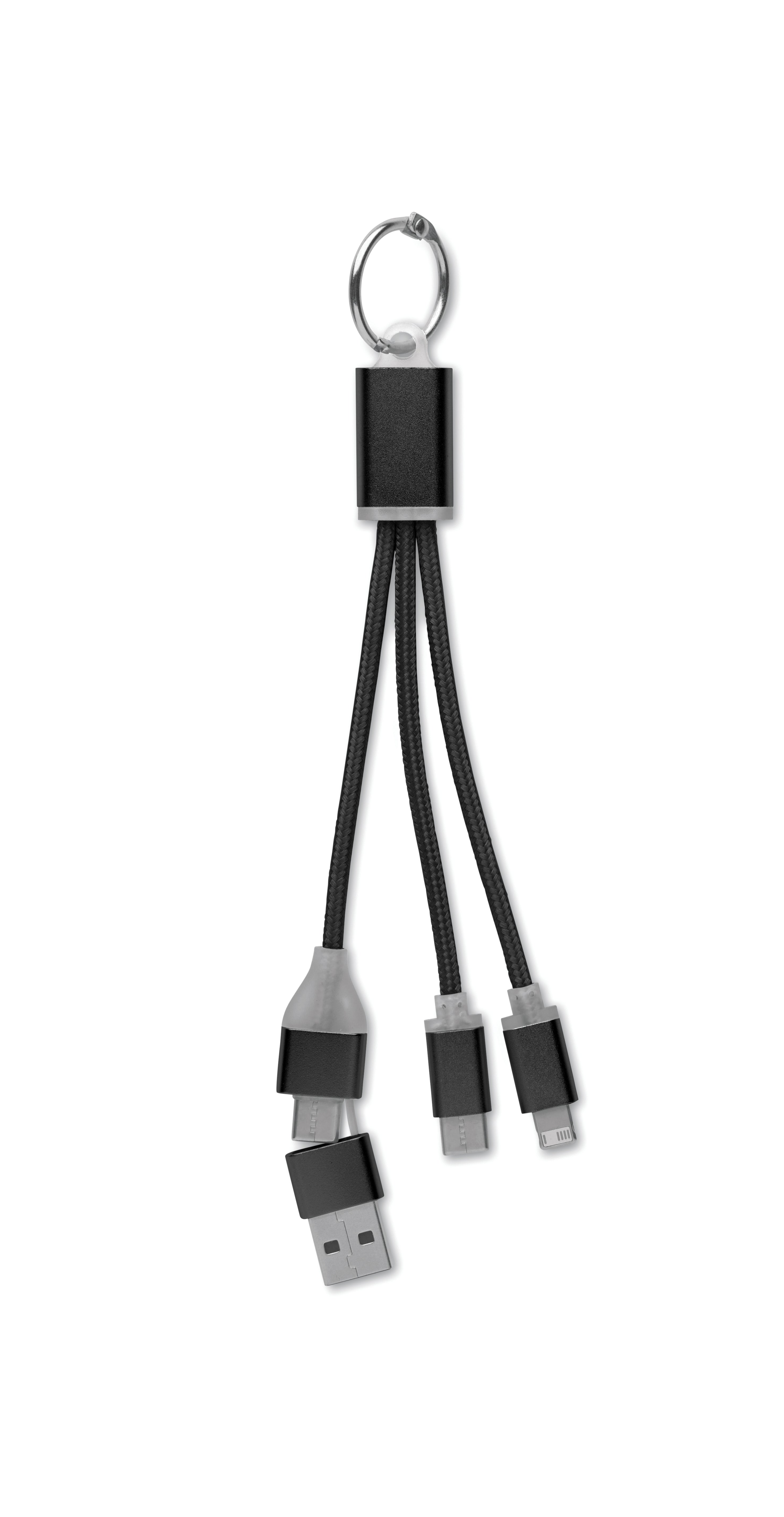 BLUE 4-in-1 Type-C Charging Cable Keyring