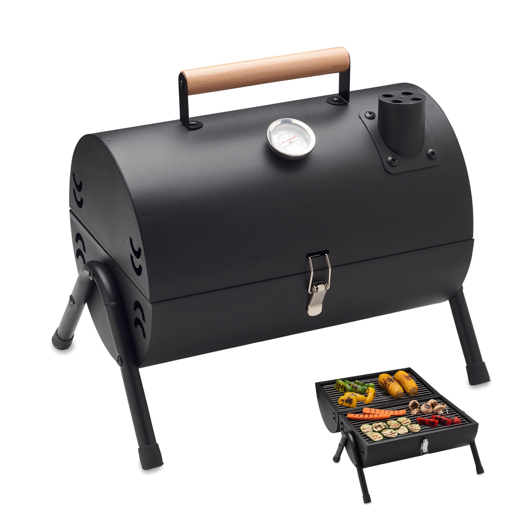 Chimey Portable Barrel Barbecue with Chimney