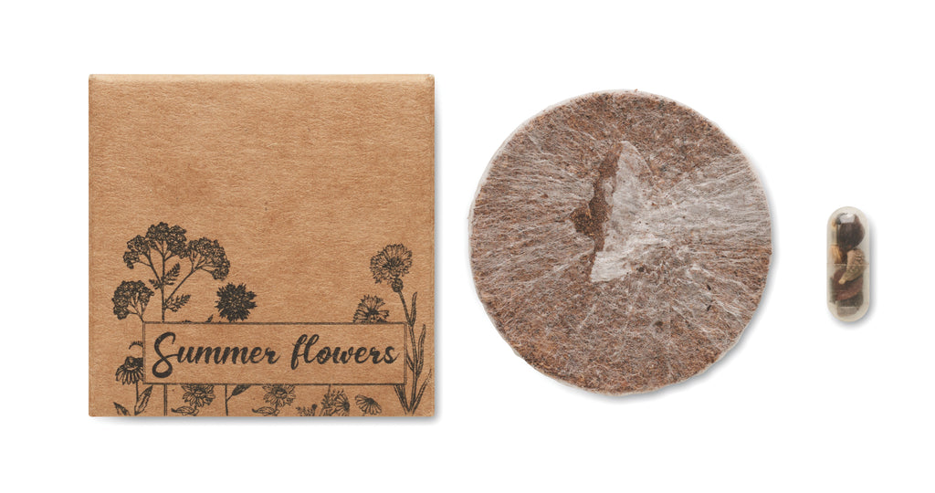 FLOMIX Pressed Peat Disc with Mixed Flower Seeds