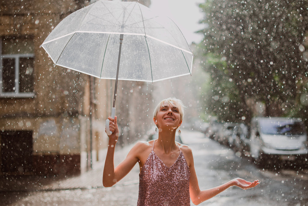 GOTA 23 Inch Transparent Straight Umbrella
