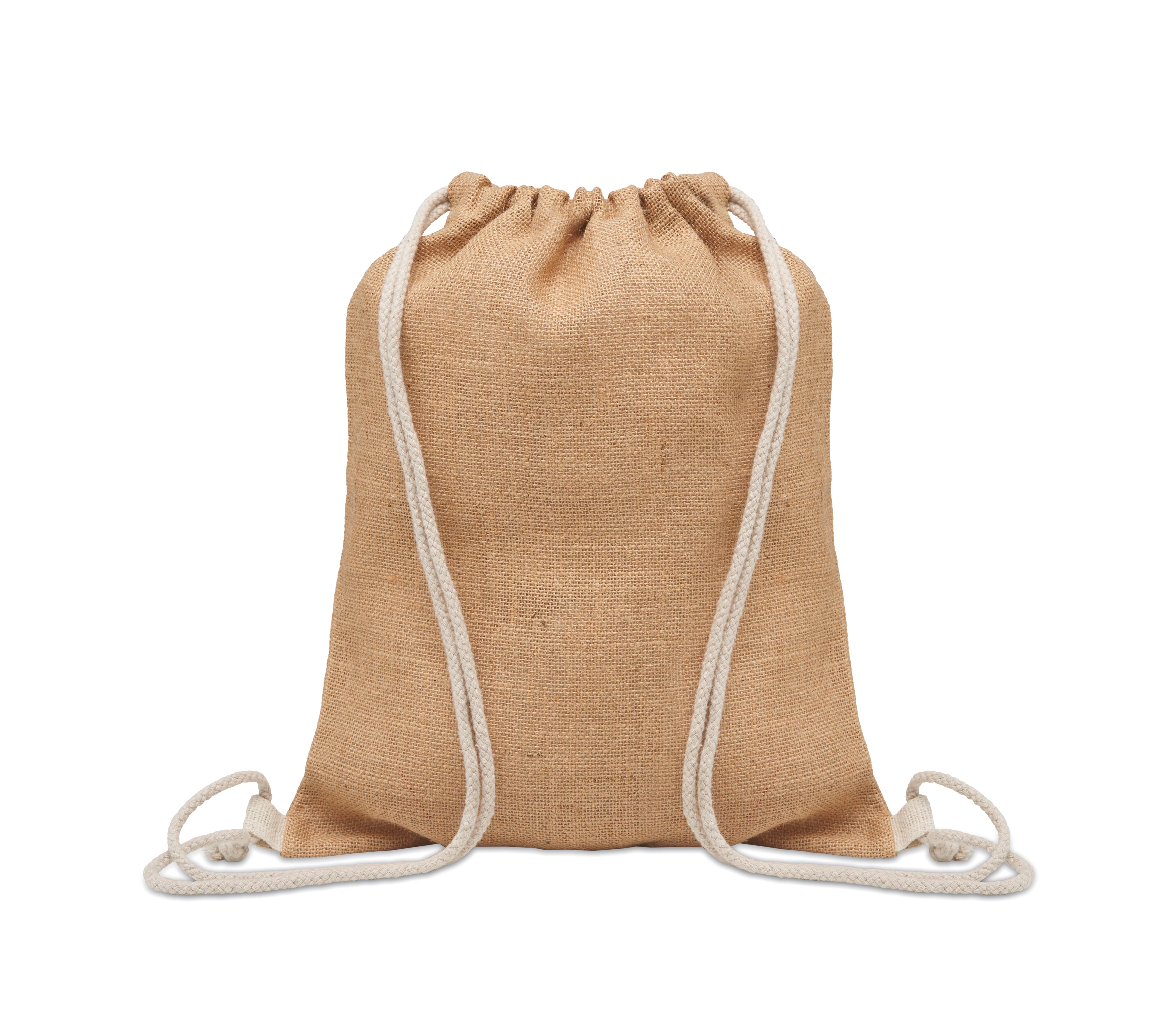 FUKURO Jute Drawstring Bag with Cotton Cord