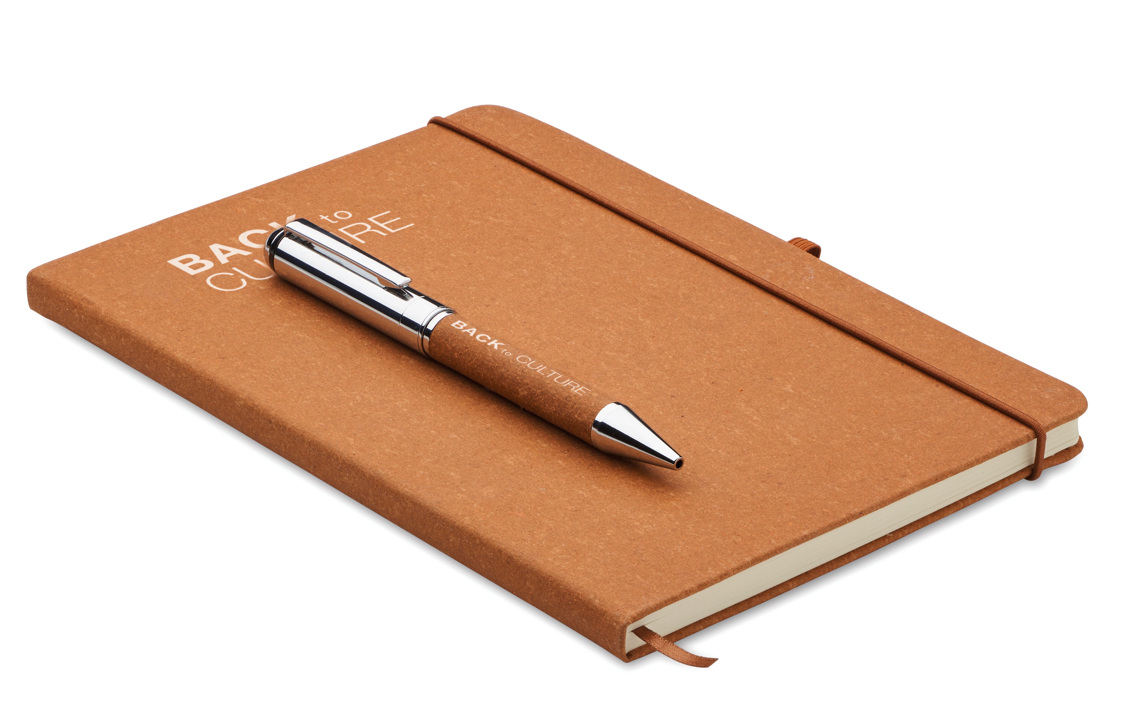 Eleganote Recycled Leather A5 Notebook Gift Set