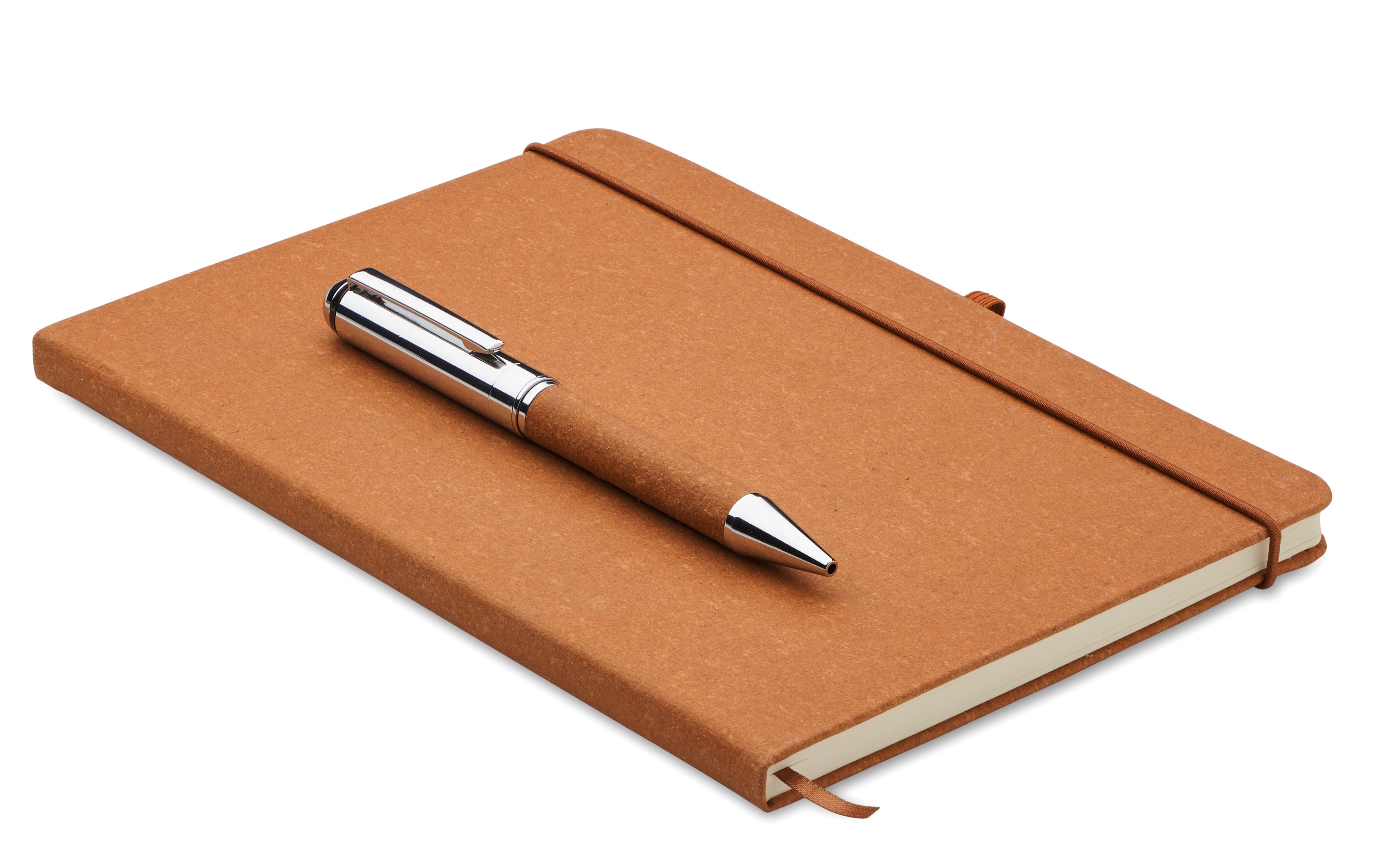 Eleganote Recycled Leather A5 Notebook Gift Set