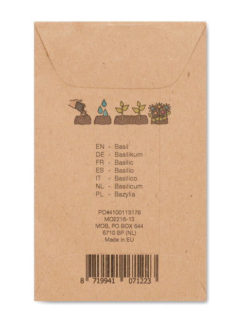 Basilop Basil Seeds in Craft Envelope
