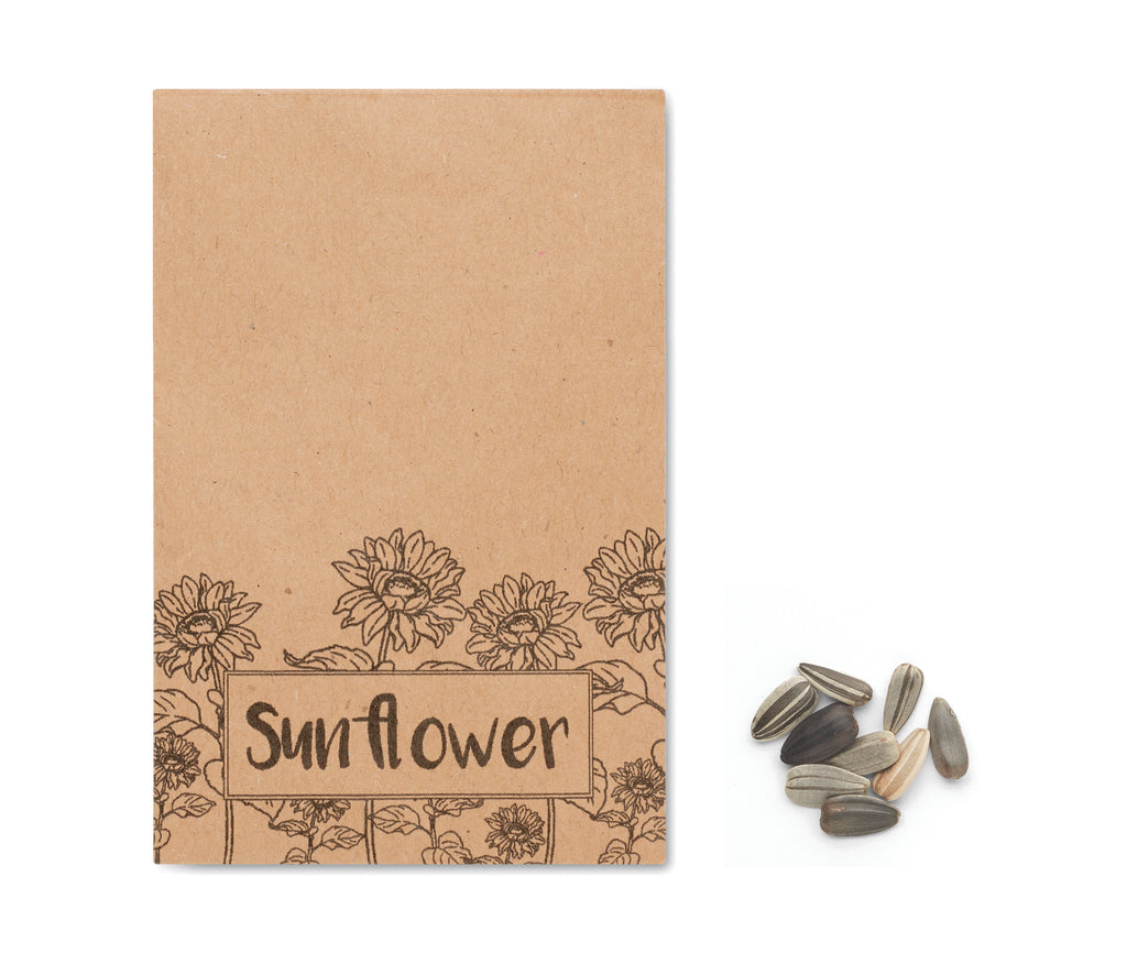 Girasol Sunflower Seeds in Branded Craft Envelope