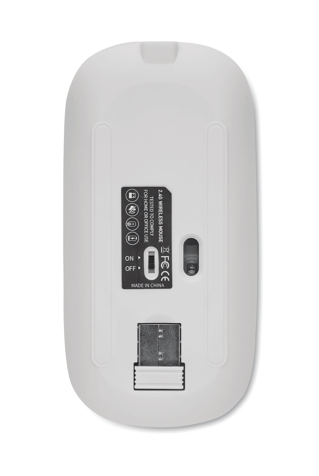 CURVY C Rechargeable Wireless Mouse in Recycled ABS