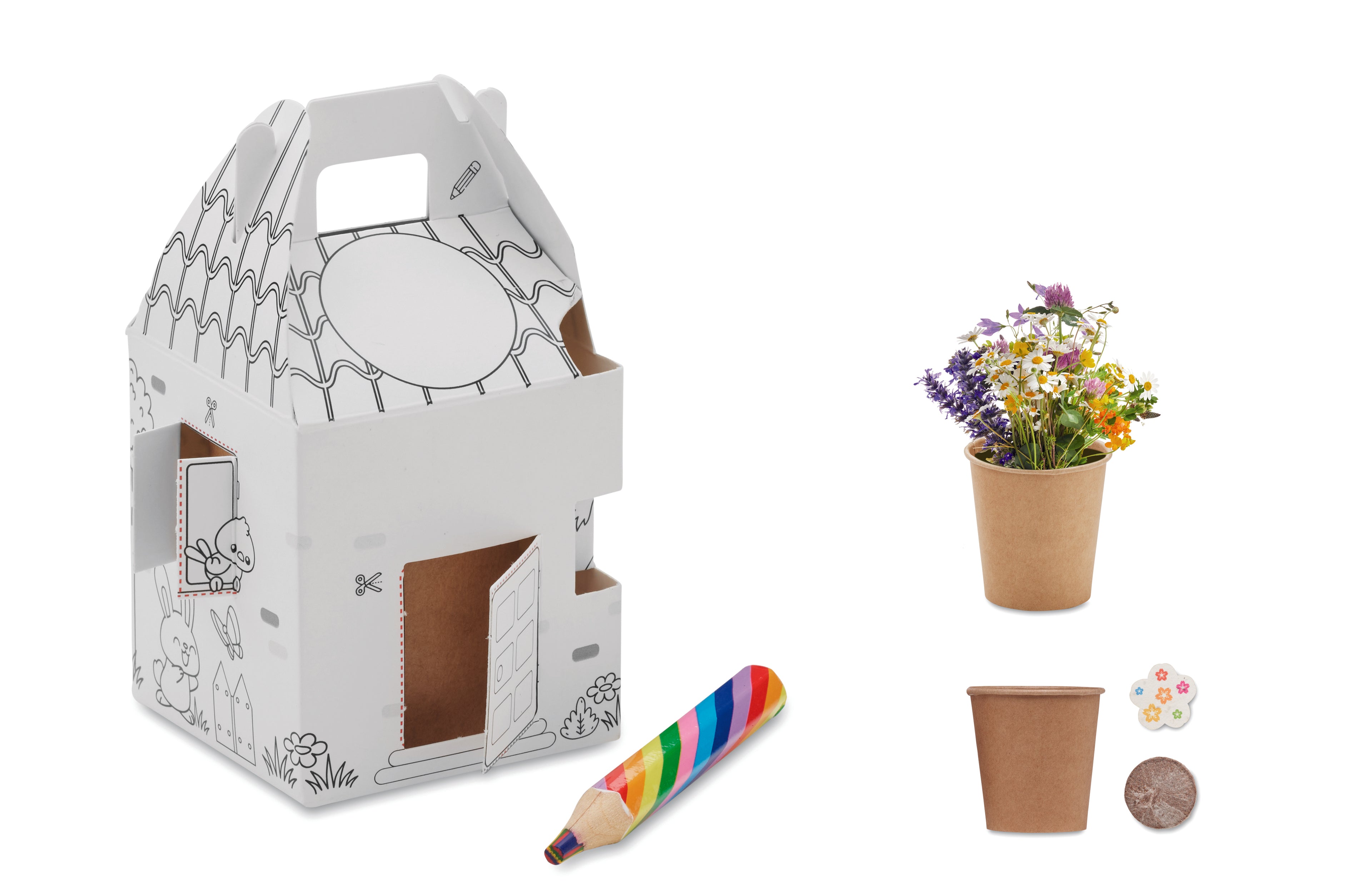 FULLHOUSE House-Shaped Seed Growing Set for Kids