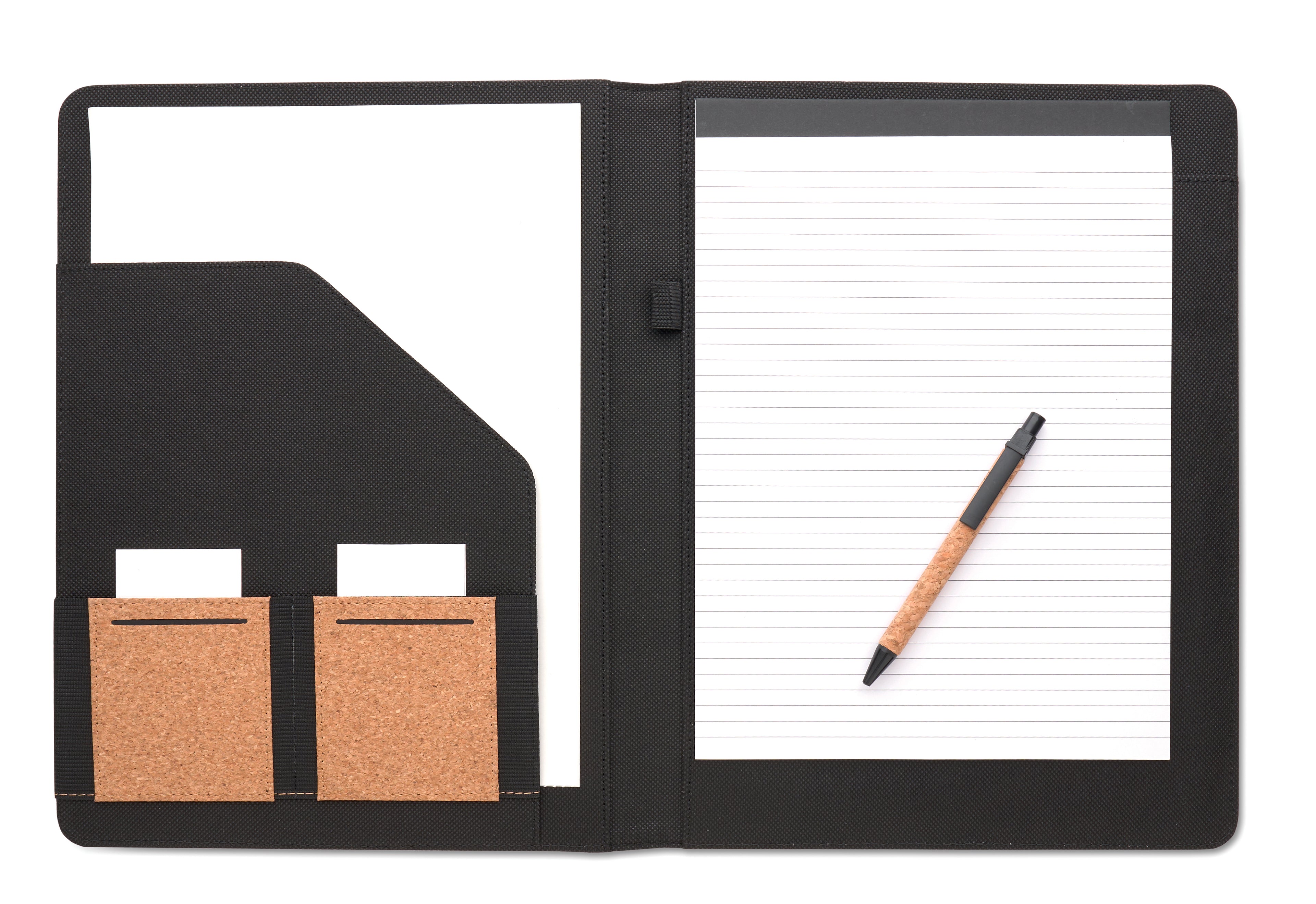 CONCORK A4 Cork Conference Folder with Notepad