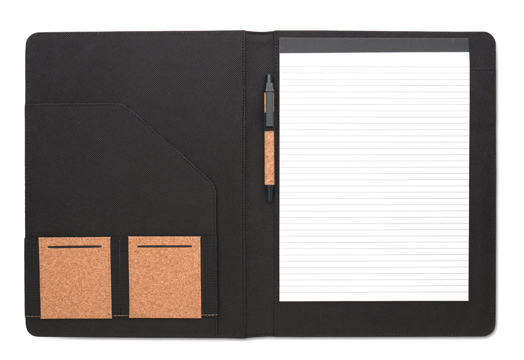 CONCORK A4 Cork Conference Folder with Notepad